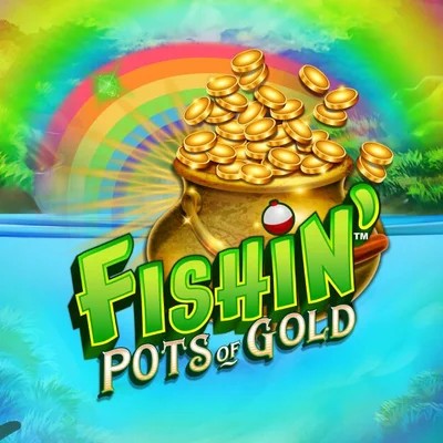 Fishin Pots Of Gold slot logo by Gameburger Studios at Winmasters Casino