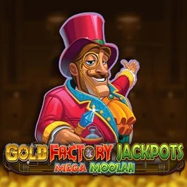 Try Gold Factory Jackpots Mega Moolah slot by Aurum Signature Studios on winmasters-casino.com – logo image