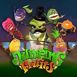 Jumping Fruits online game logo by Wazdan on winmasters-casino.com