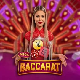 Mega Baccarat logo by Pragmatic Play at Winmasters Casino