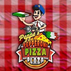 Peppe’s Pepperoni Pizza Plaza slot logo by Pragmatic Play at Winmasters Casino